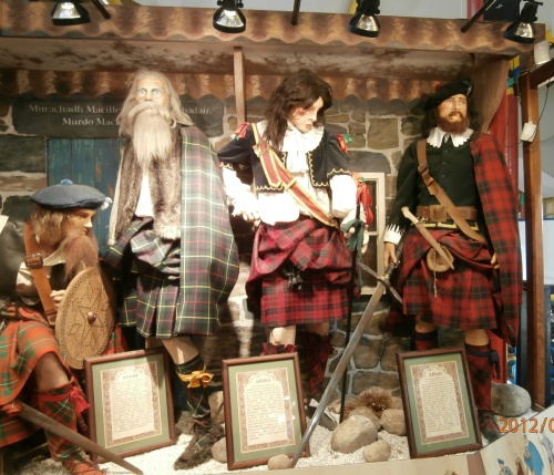 Scottish Highlanders in kilts